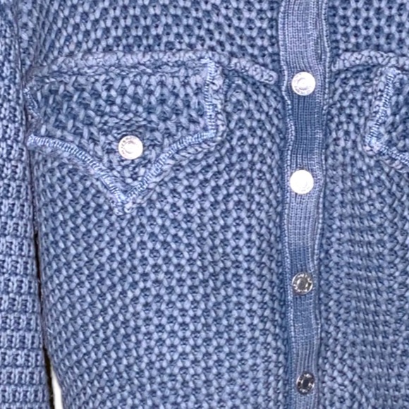 Anthropologie Pilcro And The Letterpress Seed Stitch Knit Shacket - Picture 4 of 16